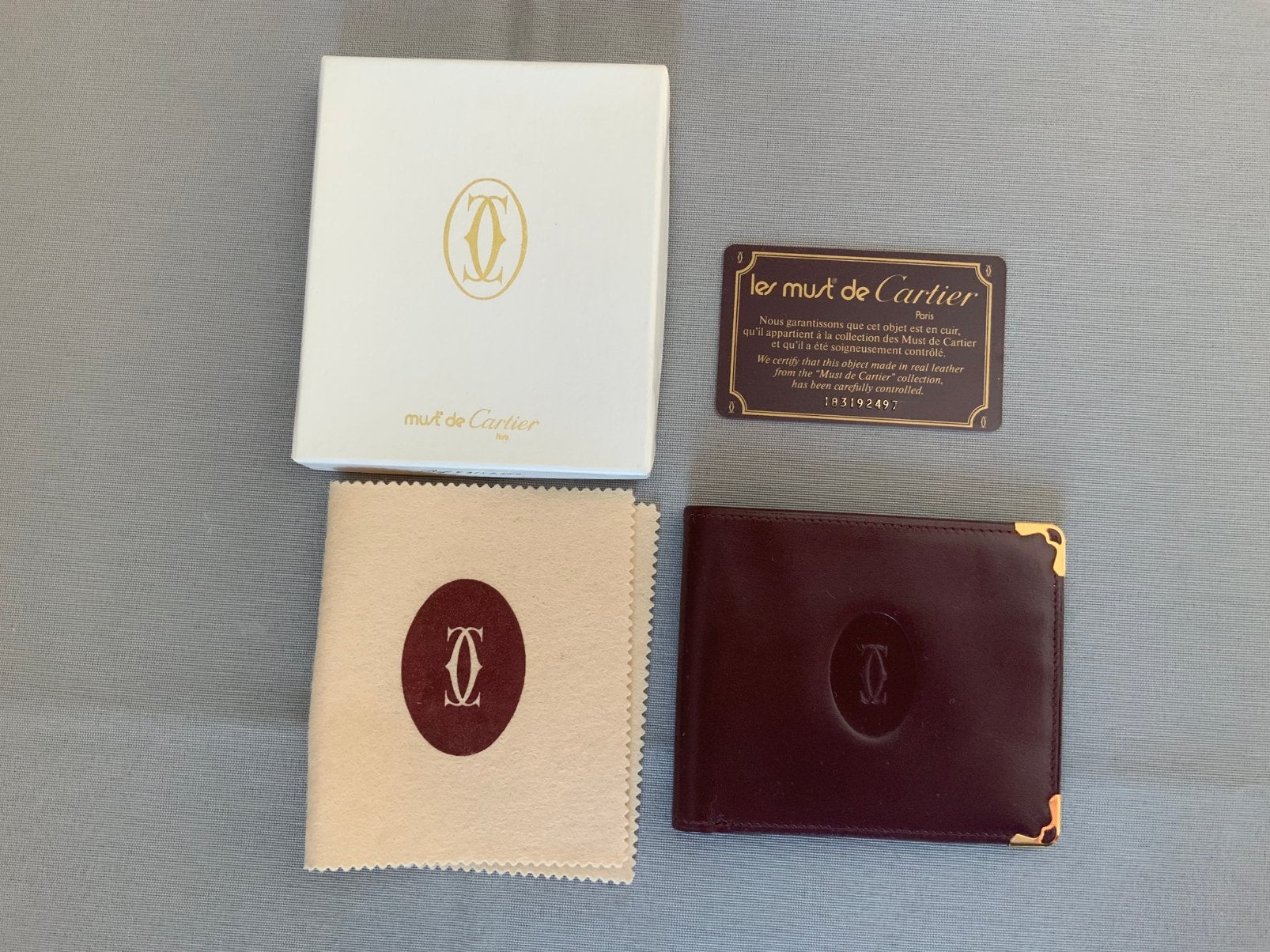 Portefeuille les must de Cartier Bordeaux Vintage, Enlèvement ou Envoi, Neuf