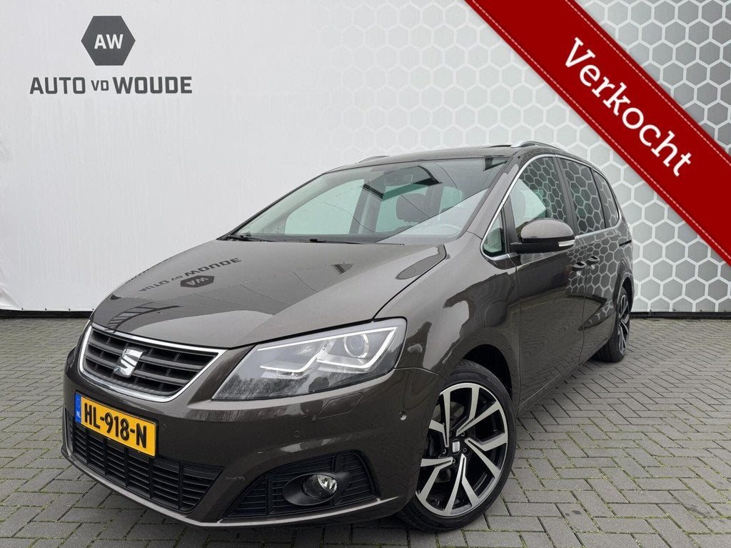 Seat Alhambra 1.4 TSI Style Panoramadak elek schuifdeur trek, Autos, Seat, 1395 cm³, Cuir et Alcantara, Achat, 1800 kg