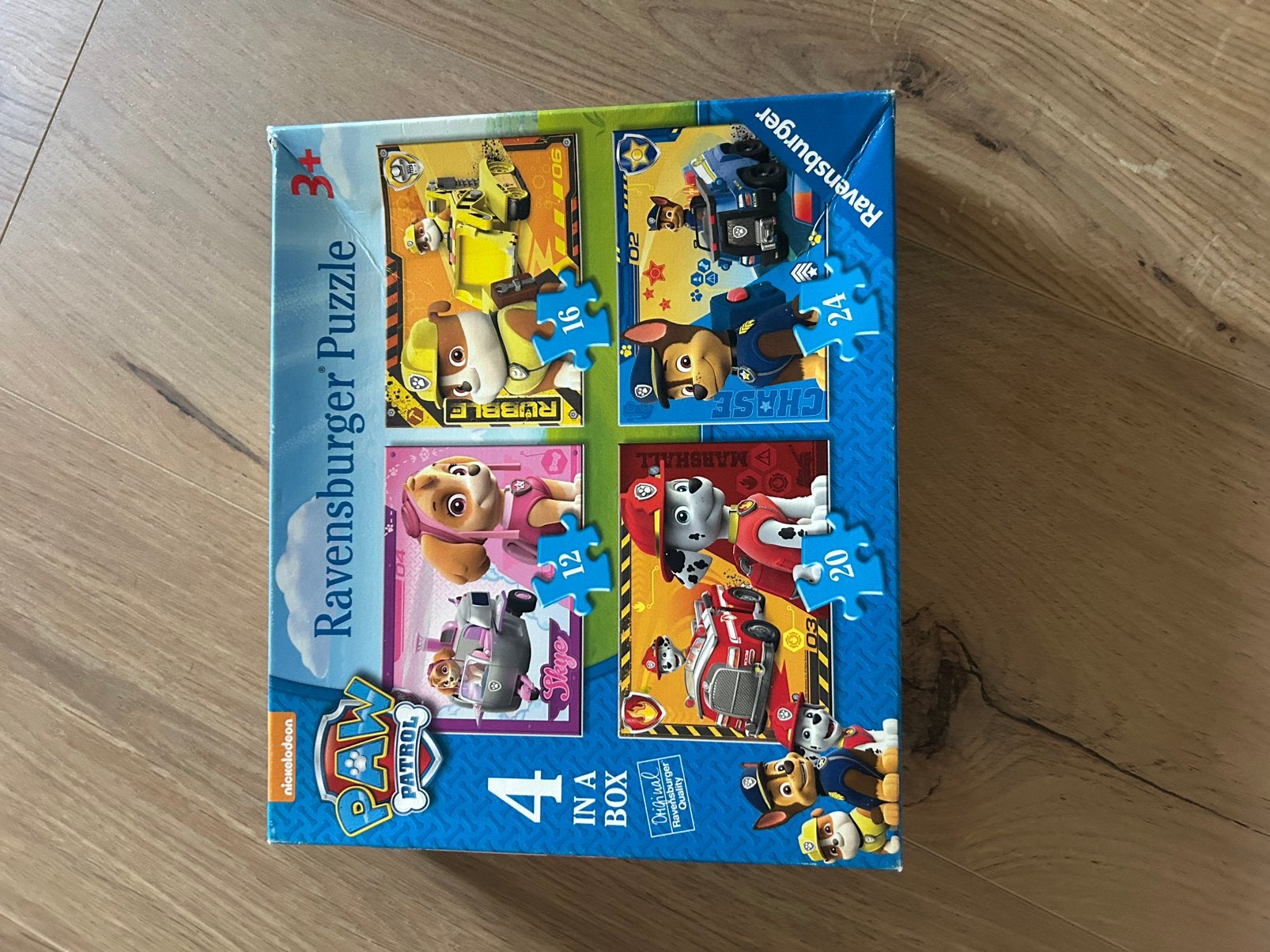 paw patrol puzzel 4 delig, Kinderen en Baby's, Speelgoed | Kinderpuzzels, Ophalen, Zo goed als nieuw