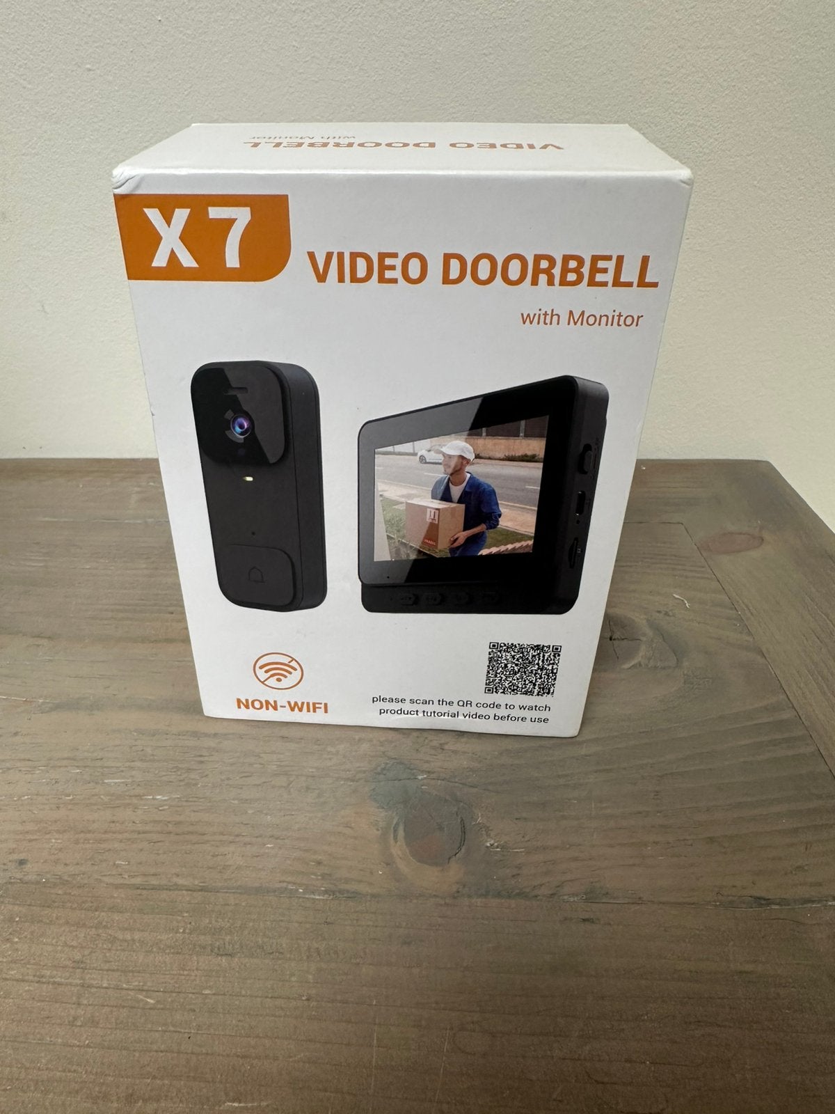 X7 Video Deurbel met 4.3" Monitor - Draadloos & Zonder WiFi, Ophalen, Zo goed als nieuw, Draadloos