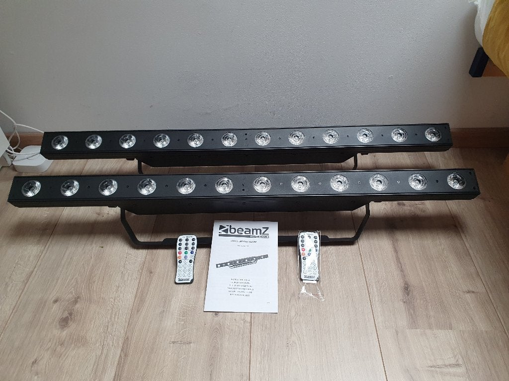 BeamZ LCB155 LED Bar (2stuks), Ophalen of Verzenden, Gebruikt, Licht, Geluidgestuurd