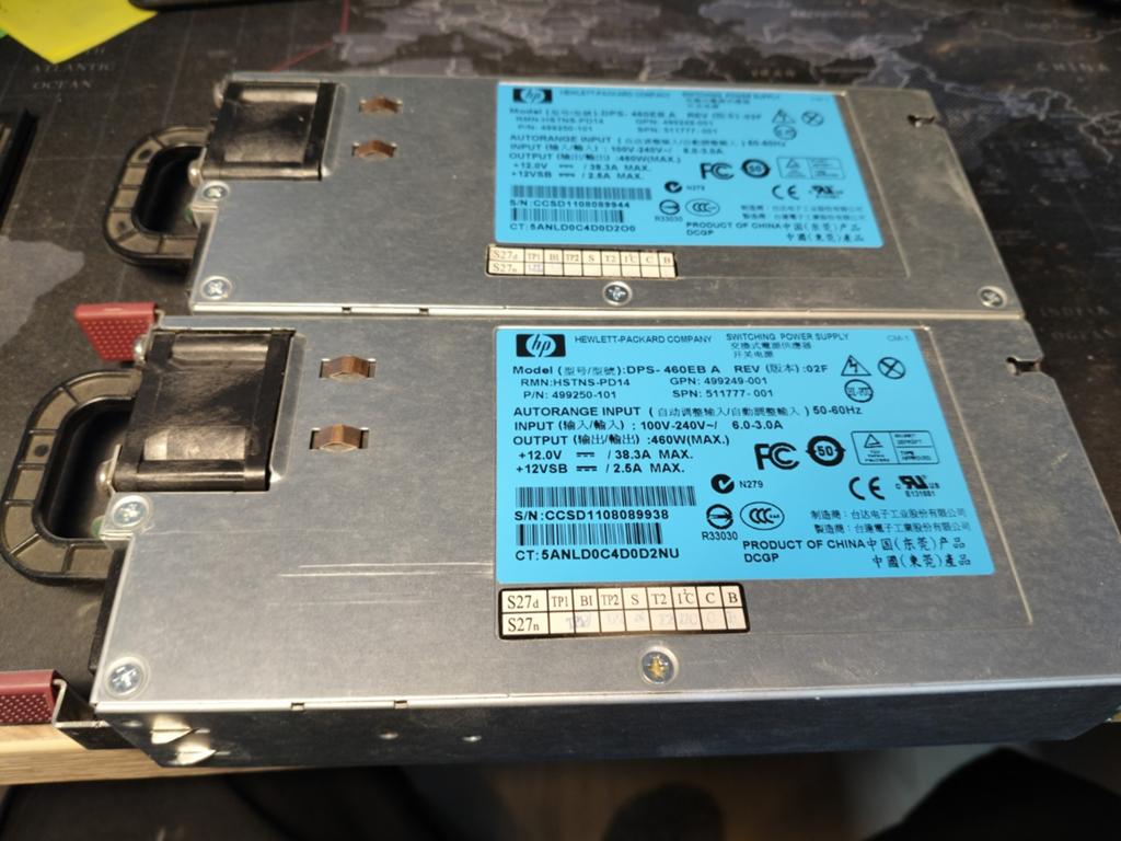 2x hp server voeding dps-460EB A, Computers en Software, Interne voedingen, Ophalen
