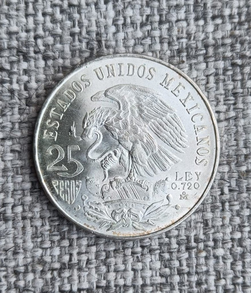 5x Zilver munten 25 Pesos Olympic Games Mexico 1968, Postzegels en Munten, Ophalen of Verzenden, Midden-Amerika, Losse munt, Zilver