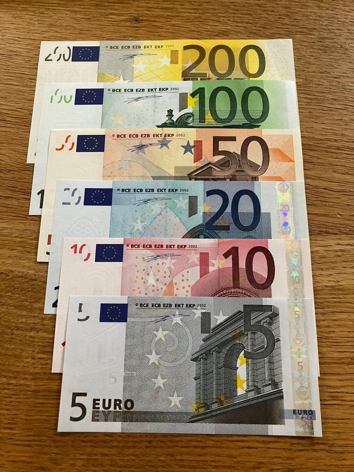 Set Eurobiljetten – België (Z) – Eerste uitgifte !!!, Postzegels en Munten, Bankbiljetten | België, Ophalen of Verzenden
