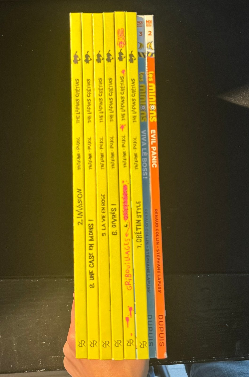 Lots de bd lapin crétins + les minions, Plusieurs BD, Enlèvement, Comme neuf