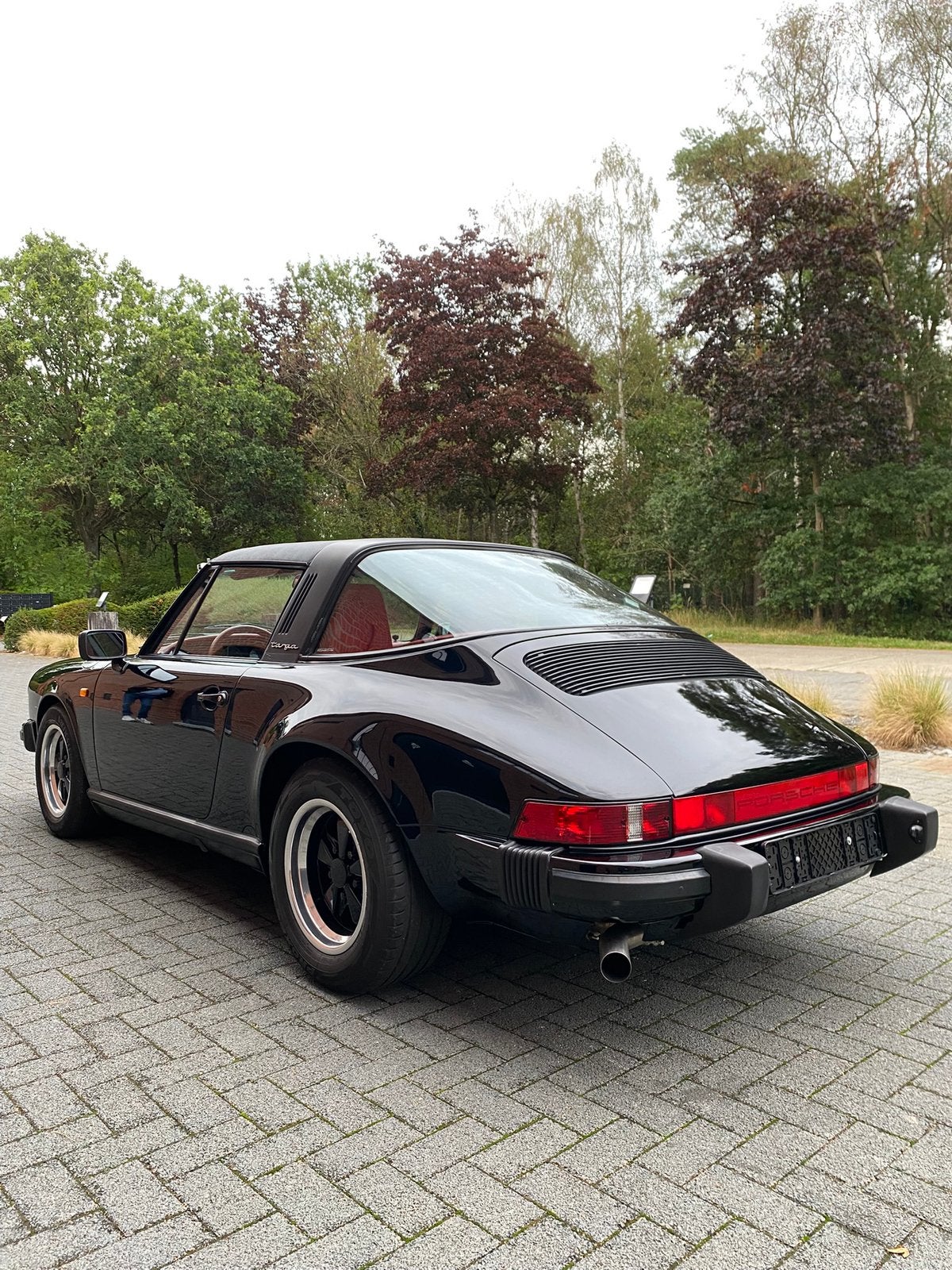Porsche 911 3.2 Targa (G50), Auto's, Bluetooth, Zwart, Particulier, Rood