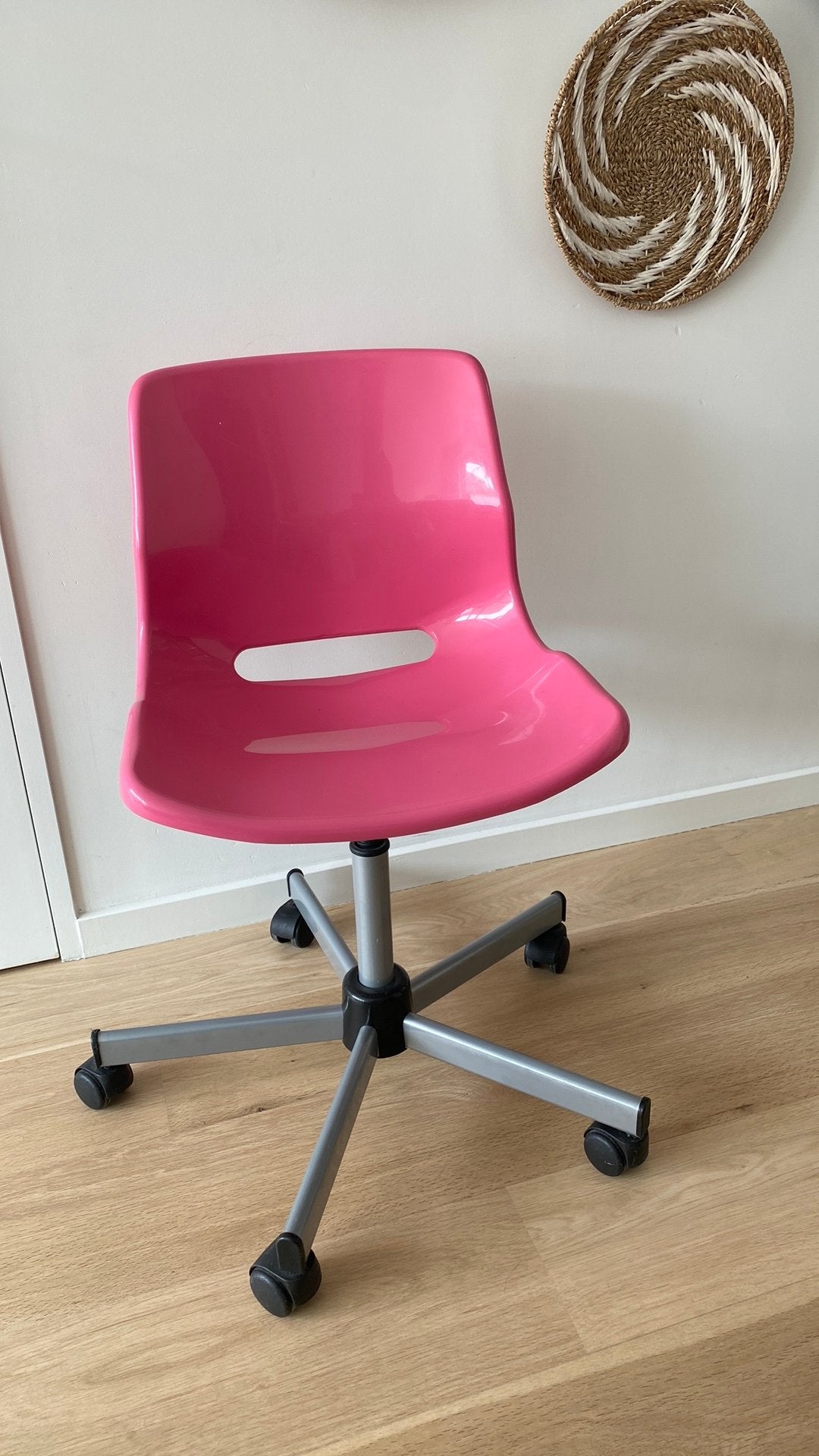 Roze bureaustoel, Ophalen, Zo goed als nieuw, Roze, Bureaustoel