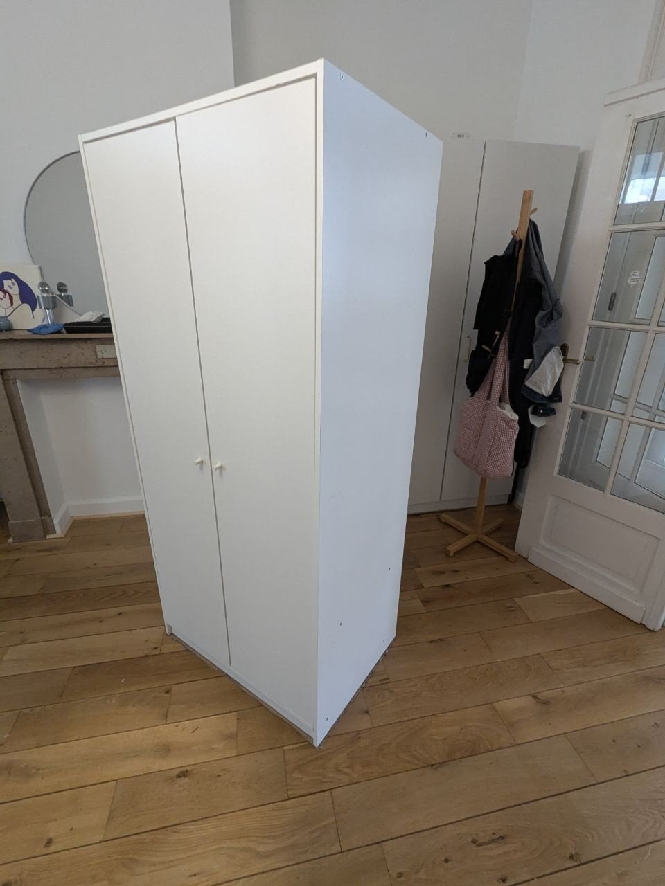 IKEA KLEPPSTAD –Armoire 2 portes 79x55x176 cm – Blanc, Enlèvement, Utilisé