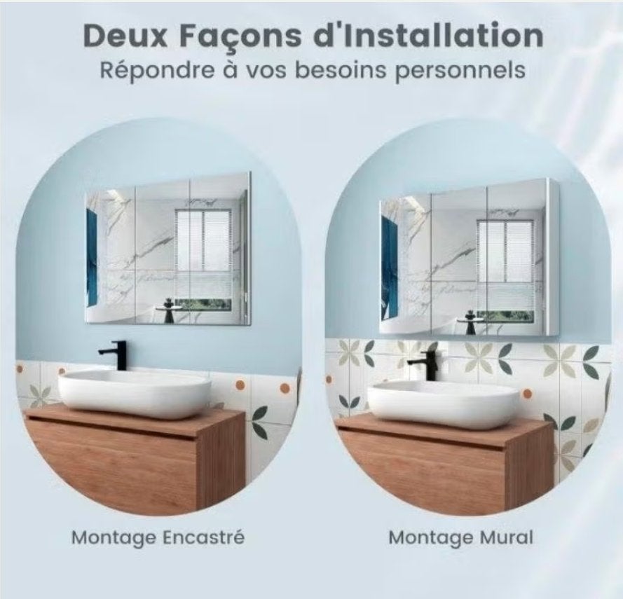 Armoire de Salle de Bain de qualité avec Grand Espace de Sto, Enlèvement ou Envoi