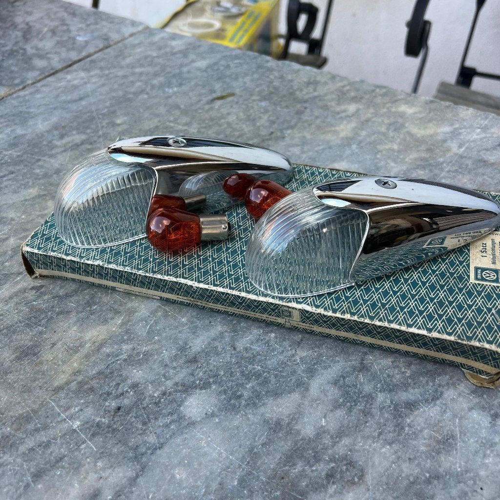 Clignotants transparents VW Beetle d'origine Hella 58-63, Enlèvement ou Envoi, Utilisé