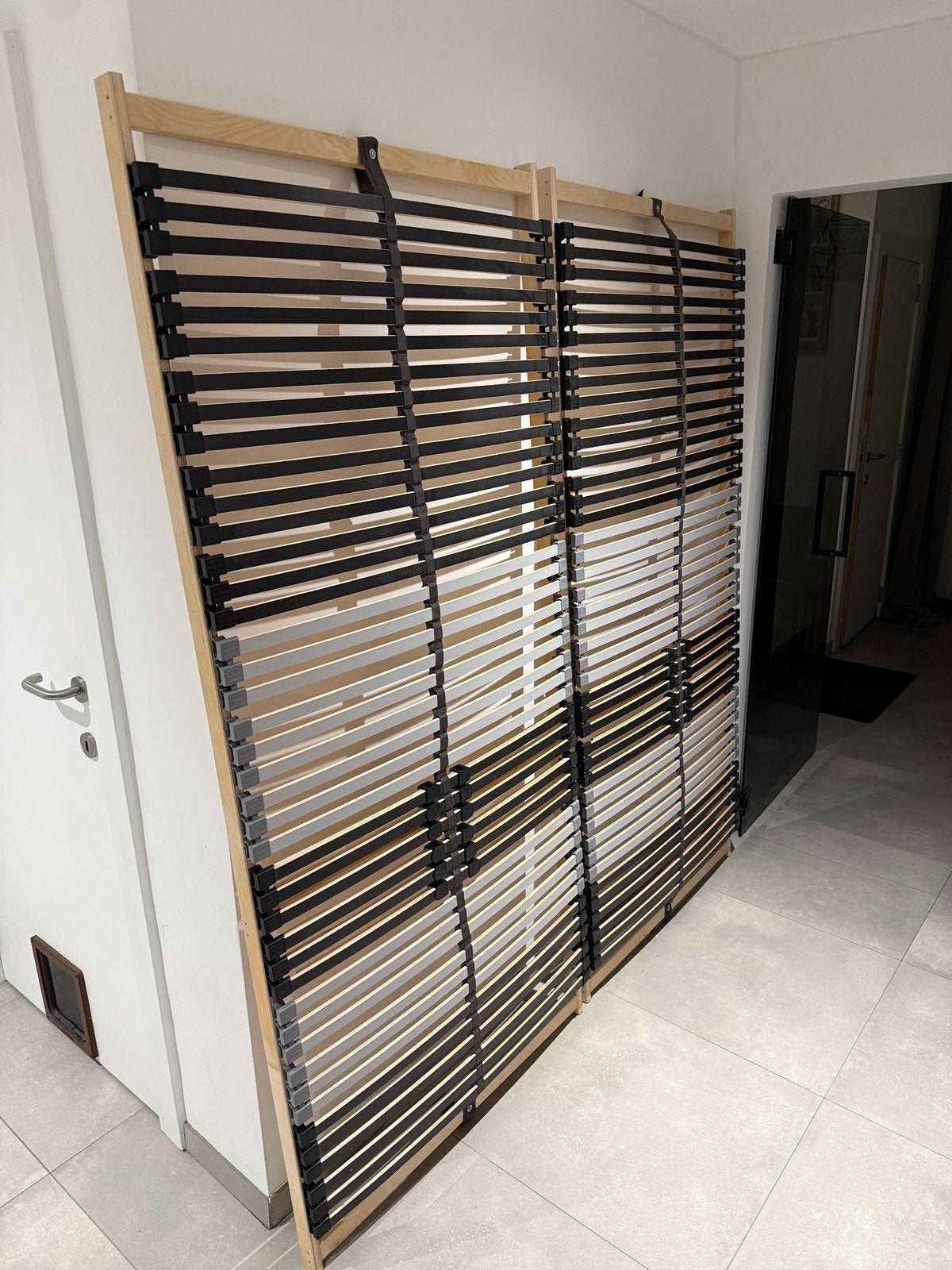 2x sommier à lattes IKEA LEIRSUND 90x200 cm ÉTAT NEUF, 90 cm, Comme neuf, Enlèvement, Sommier