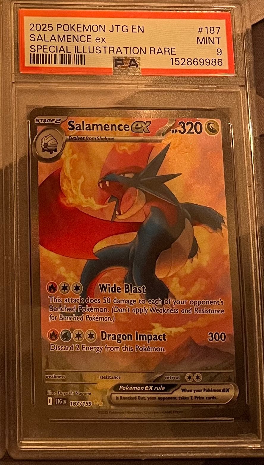 PSA 9 Salamence, Ophalen, Nieuw