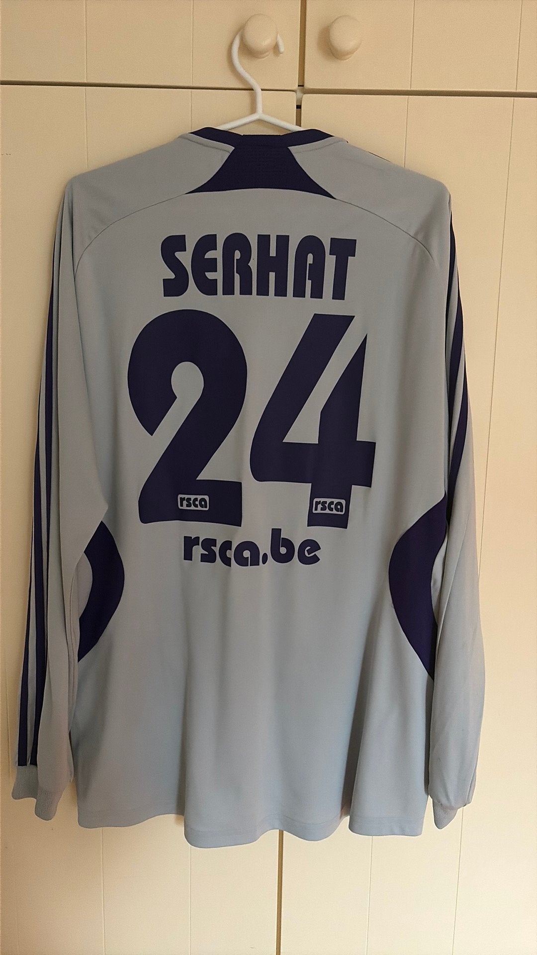 Anderlecht Serhat #24 wedstrijdgedragen, Football, Gris, Enlèvement ou Envoi, Comme neuf