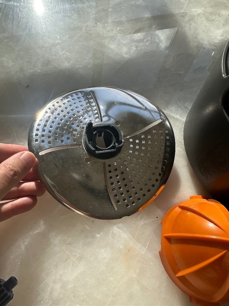 Presse-agrumes et disque à râper pour Thermomix TM6, Elektronische apparatuur, Ophalen of Verzenden, Zo goed als nieuw, Vaatwasserbestendig
