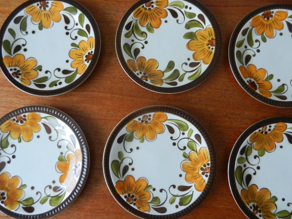Boch Paradiso ontbijt/dessert bordjes 19 cm -perfecte staat, Enlèvement ou Envoi