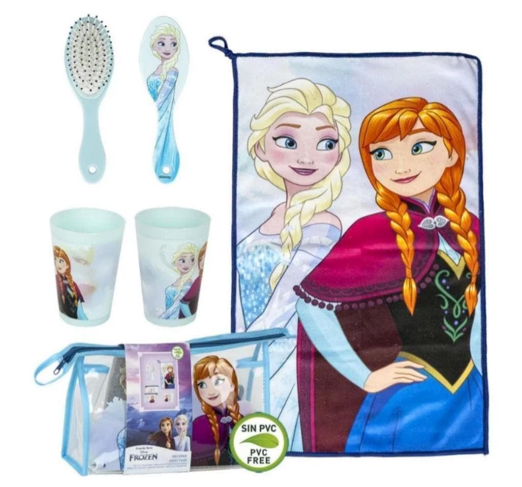 Disney Frozen Toilettas Gevuld - 4 Delig, Handtassen en Accessoires, Toilettassen, Nieuw, Meisje, Ophalen of Verzenden