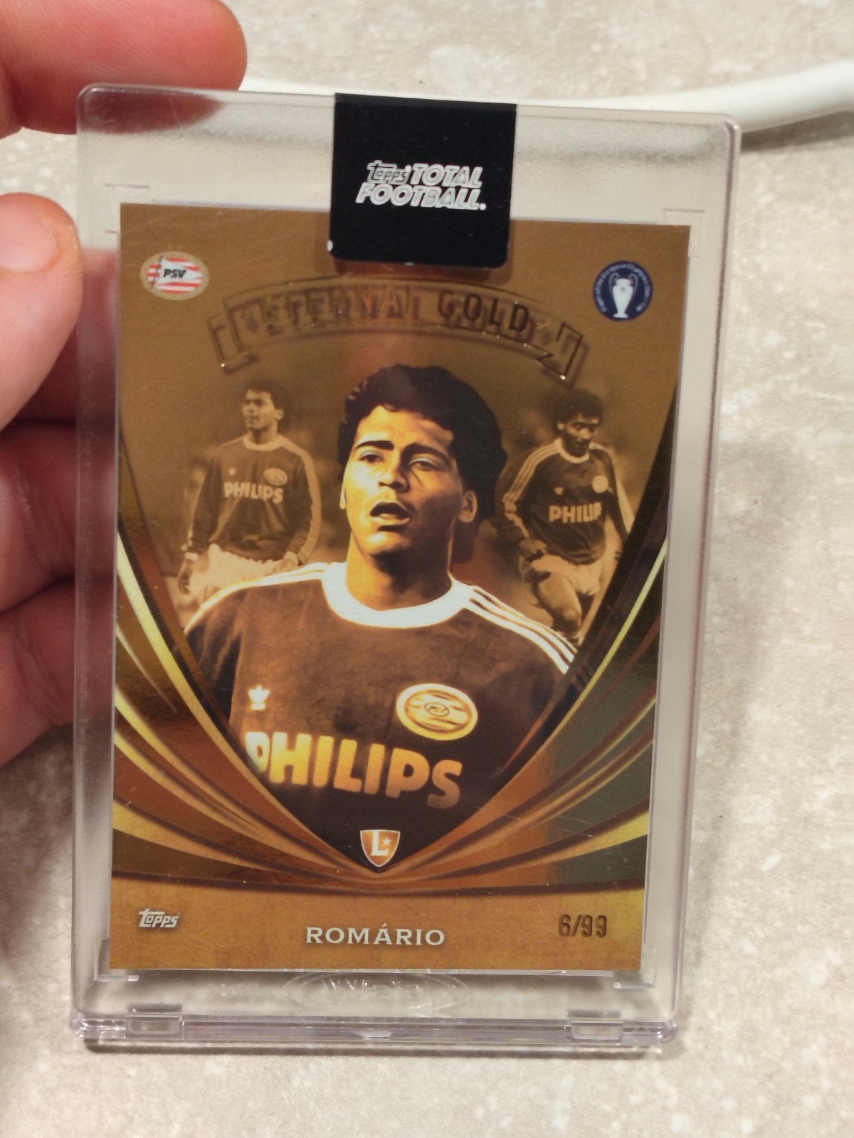 topps Eternal Gold Legend Romario PSV genummerd, Ophalen of Verzenden