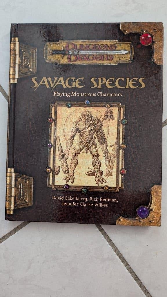 Dungeons & Dragons 3.5 – Savage Species, Hobby & Loisirs créatifs, Enlèvement ou Envoi, Comme neuf, Autres types, Livre ou Catalogue