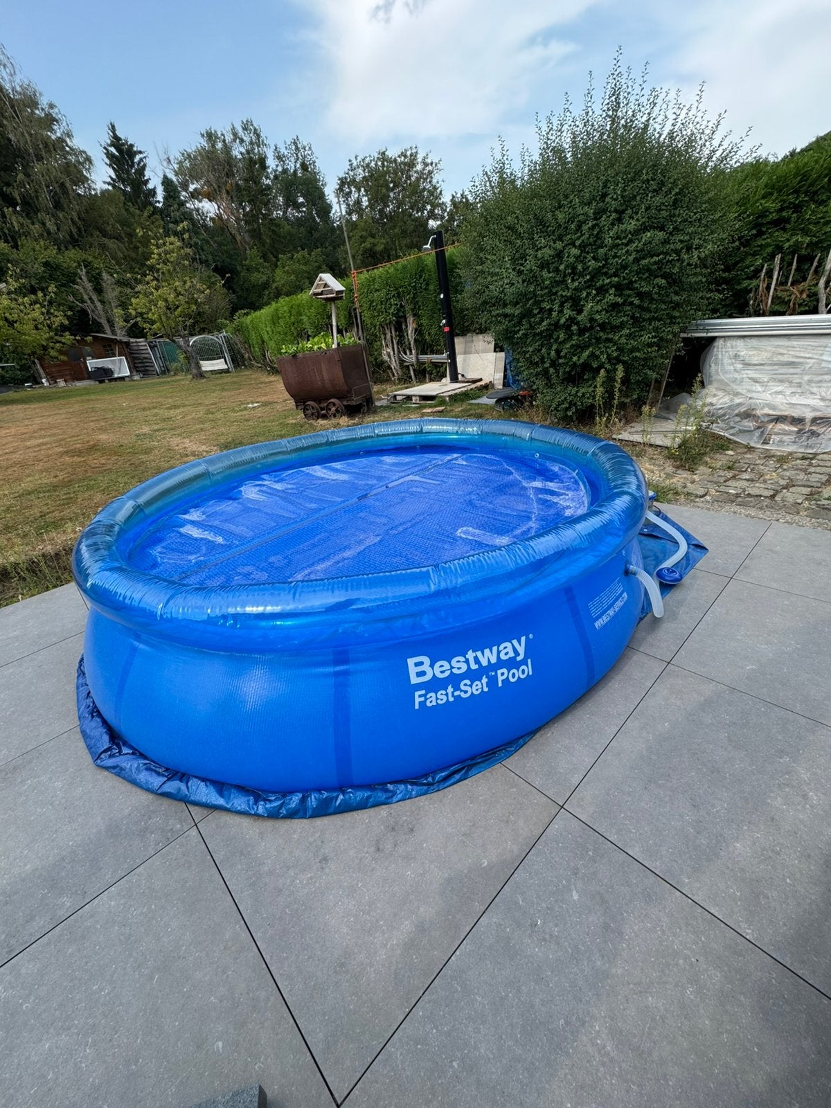 opblaasbare zwembadpomp bubbeldekzeil/dekzeil, Ophalen, Gebruikt, Minder dan 80 cm, Opblaaszwembad