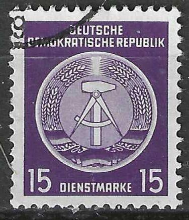 Allemagne DDR 1954 - Yvert 6SE - Service - Compass. (1ER), Timbres & Monnaies, Timbres | Europe | Allemagne, Envoi, RDA, Affranchi