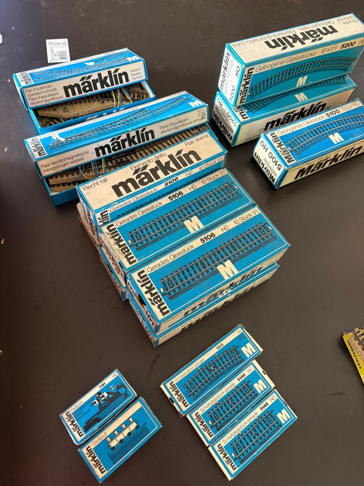 MARKLIN vintage gebogen rails, schakelaars en kloppers, Hobby en Vrije tijd, Nieuw, Rails, Ophalen of Verzenden, Analoog