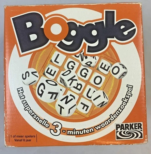 Jeu de société Boggle Parker, jeu de recherche de mots compl, 1 ou 2 joueurs, Envoi, Comme neuf, HASBRO