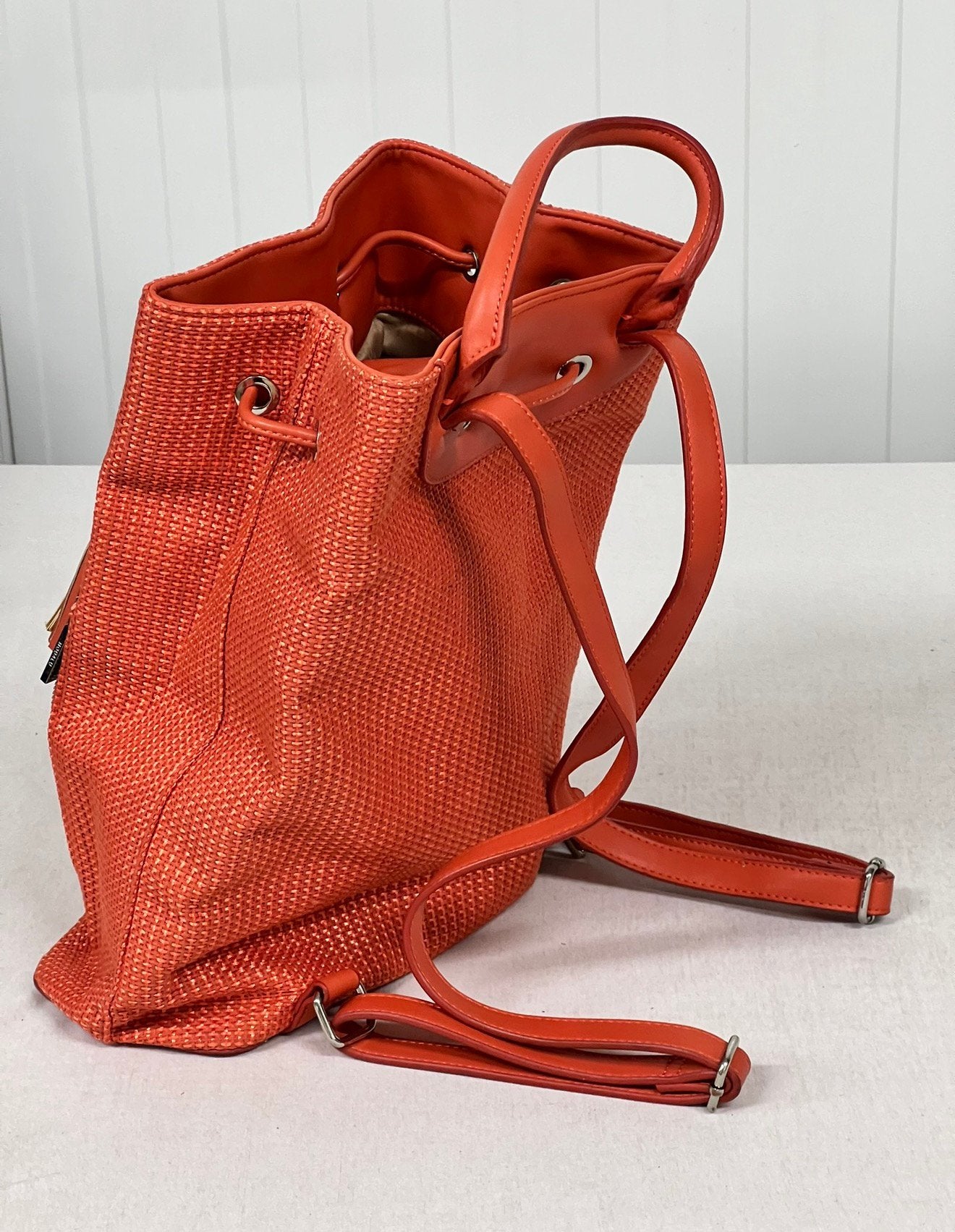 Modalu Lulu Backpack - Vintage oranje rugtas rugzak dames, Ophalen of Verzenden, Zo goed als nieuw, 25 tot 40 cm, 30 tot 45 cm