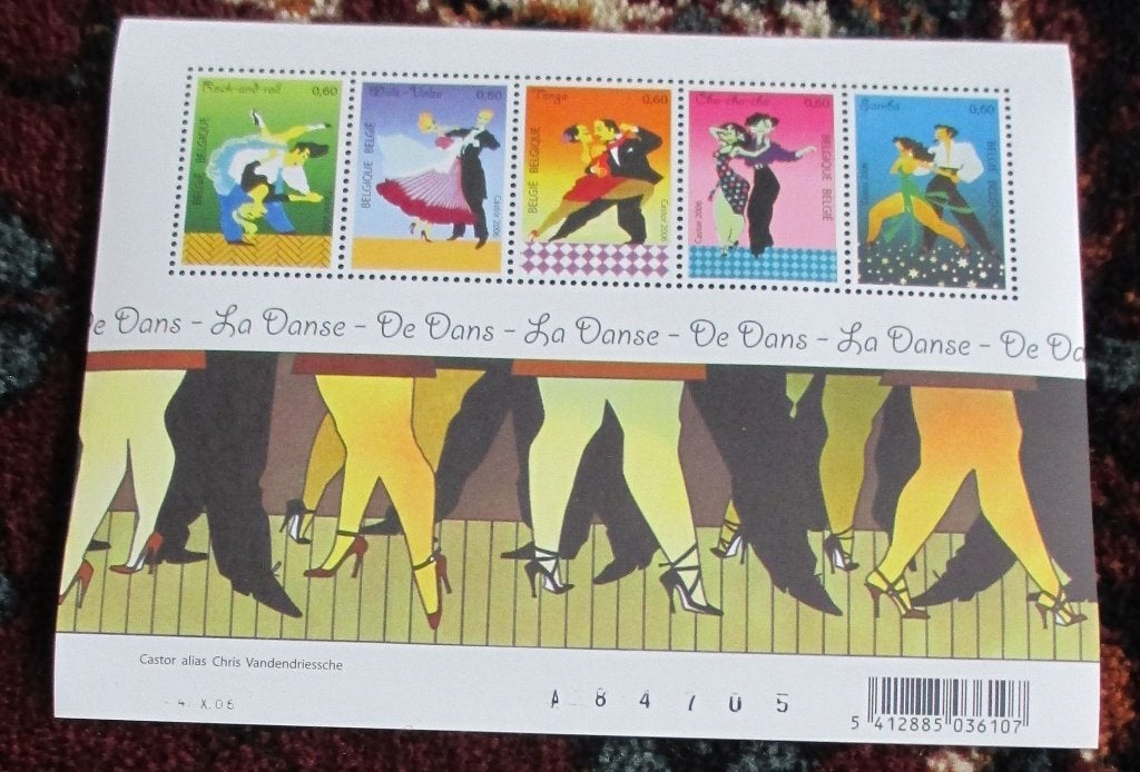 1 blok de dans, Postzegels en Munten, Frankeerzegel, Ophalen of Verzenden, Zonder stempel, Postfris