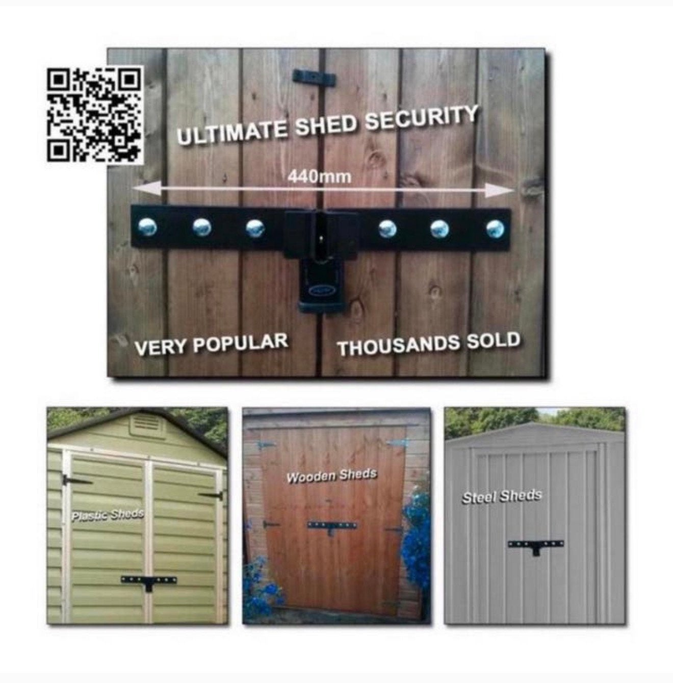 Beveiligingshasp voor slot beveiliging schuur garage poort, Tuin en Terras, Ophalen of Verzenden, Nieuw, IJzer