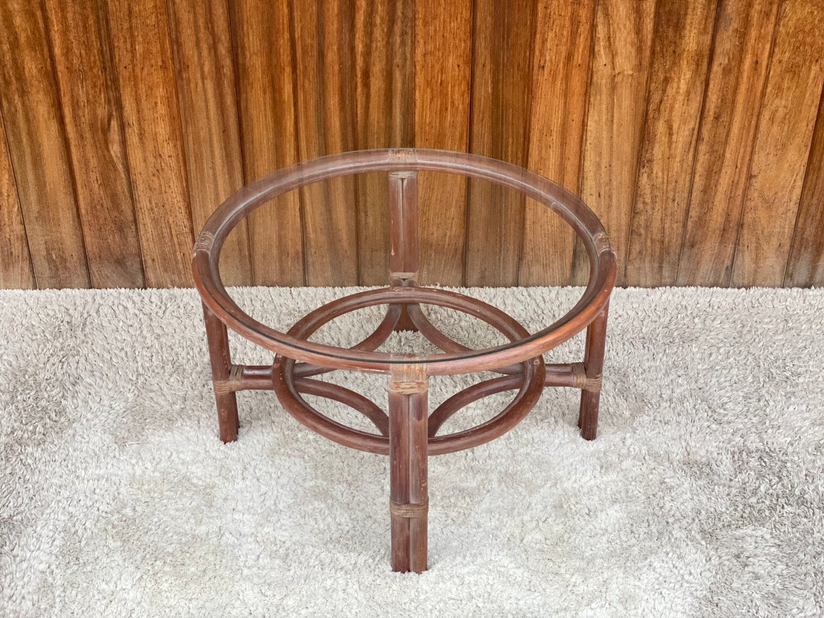 Vintage rotan coffeetable, Ophalen