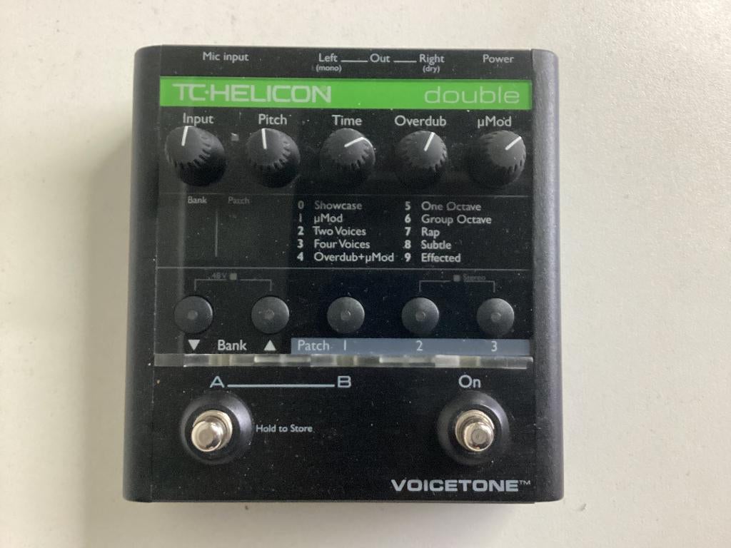 TC Helicon VoiceTone Double overdub, Musique & Instruments, Effets, Enlèvement ou Envoi, Comme neuf, Autres types