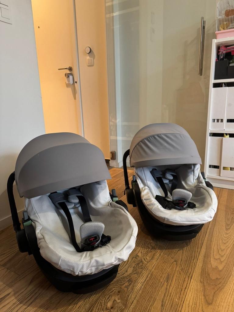 Lot 2x Thule Maple + accessoires (jumelles), Kinderen en Baby's, Ophalen, Zo goed als nieuw, Box, Bedje of Wieg