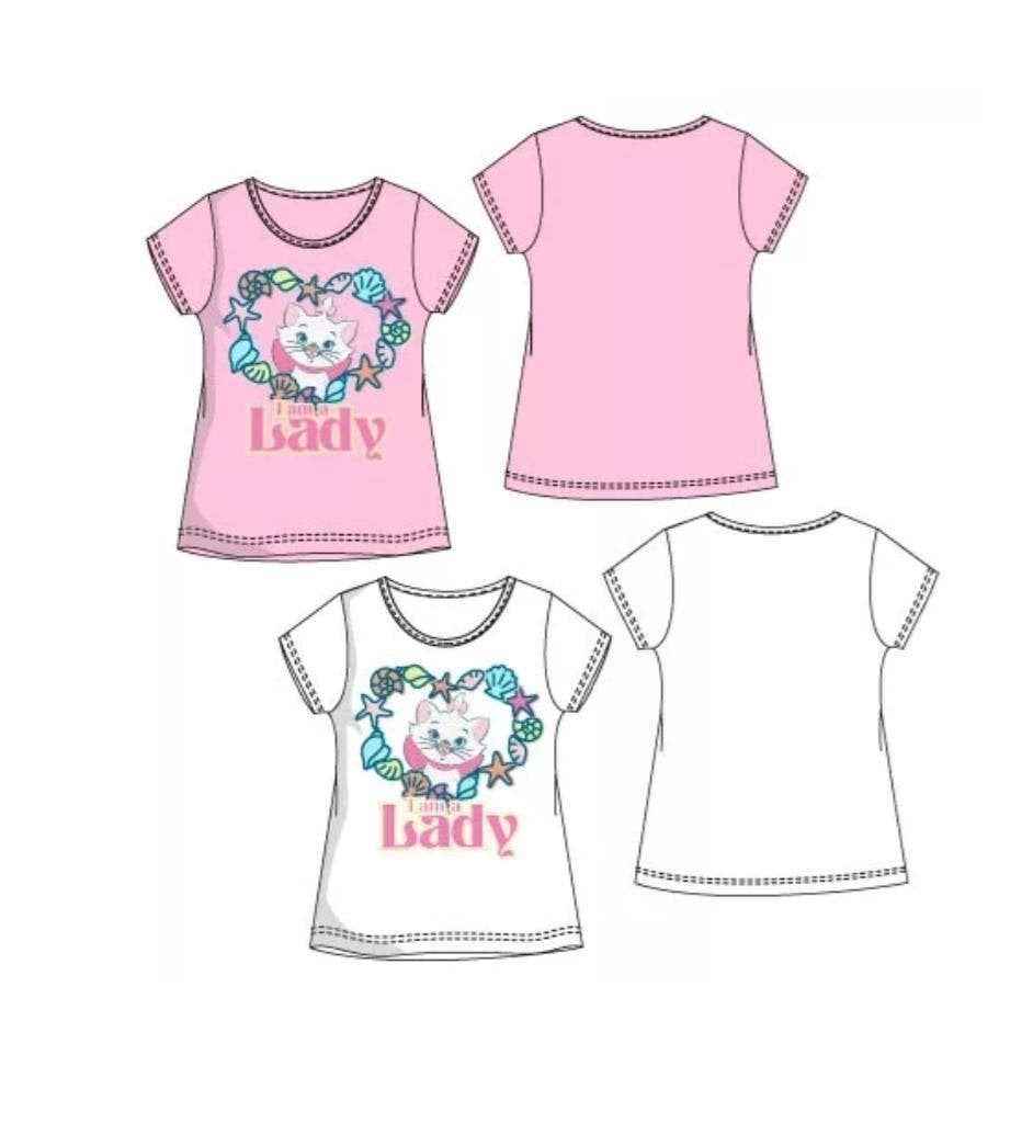 Marie Cat T-shirt - Disney - 98 - 104 - 110 - 116 -  Katoen, Kinderen en Baby's, Kinderkleding | Maat 104, Disney, Meisje, Nieuw