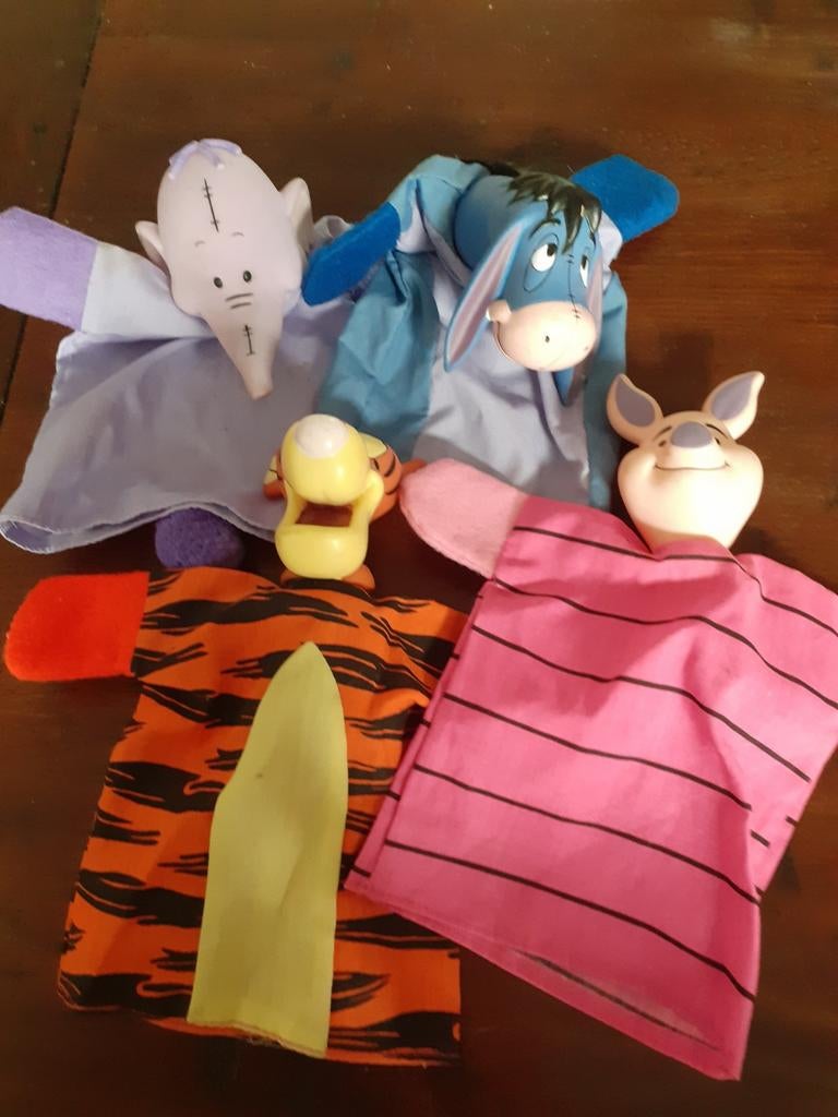 Winnie the Pooh handpoppen poppenkastpoppen Disney, Ophalen of Verzenden