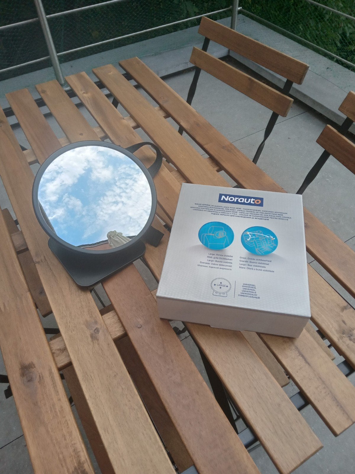 Miroir de voiture Norauto, Kinderen en Baby's, Autostoeltjes, Gebruikt, Overige methoden, Ophalen of Verzenden, 0 t/m 10 kg