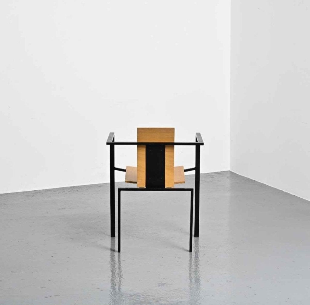 2 chaises design Memphis KFF, Maison & Meubles, Enlèvement, Comme neuf, Bois, Deux