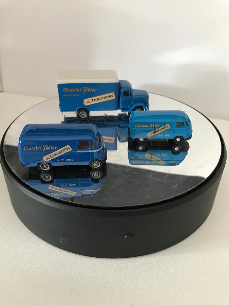 CHOCOLAT TOBLER - TOBLERONE - 3 VÉHICULES - BREKINA - 1:87, Envoi, Neuf, Bus ou Camion, Brekina