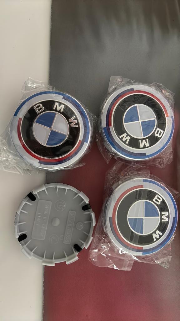 BMW Set van 4+ stuurwielembleem 65mm, Enlèvement ou Envoi, Neuf