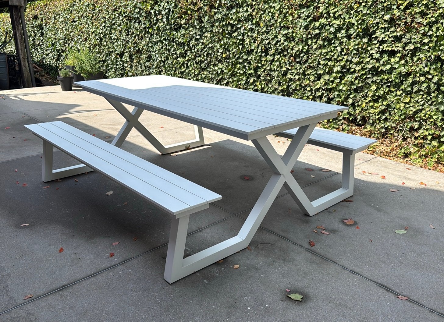 Tuintafel Vinci Exterioo, Tuin en Terras, Ophalen, Zo goed als nieuw, Aluminium