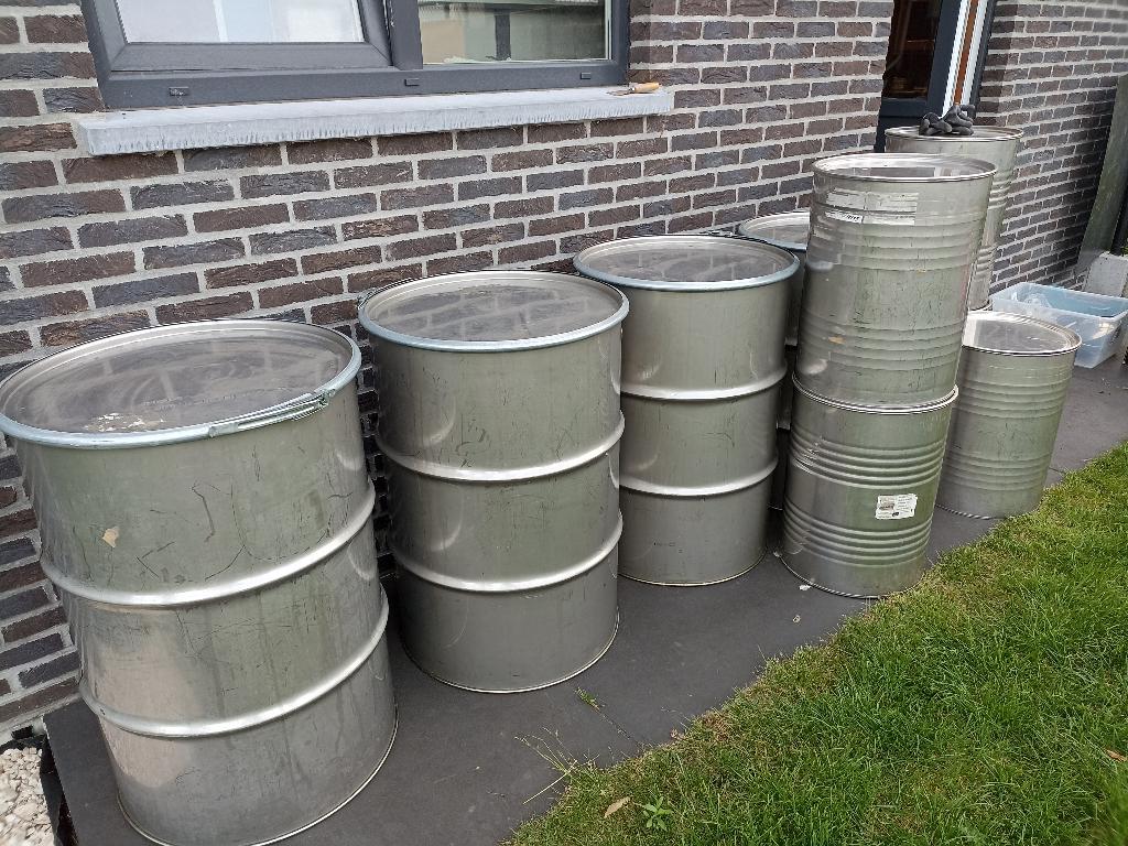 Inox vaten, Tuin en Terras, Regentonnen, Ophalen