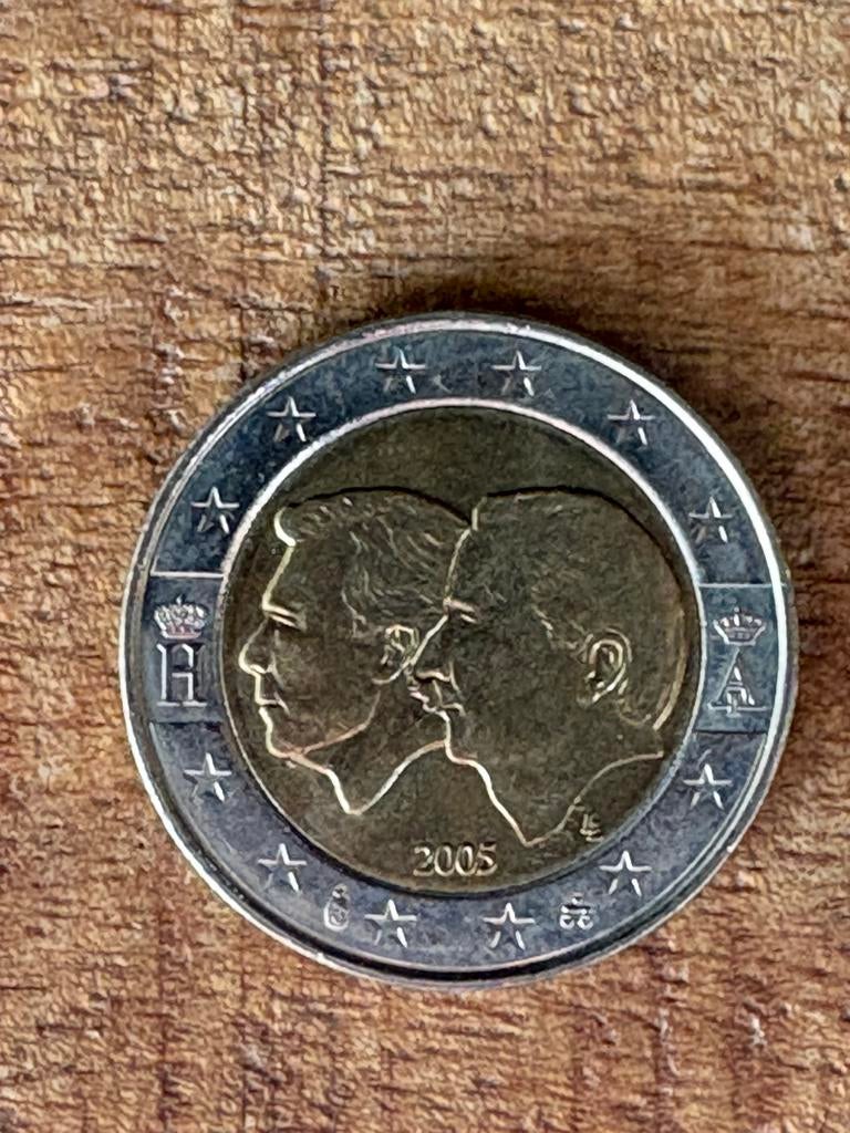 België 2 € 2005 - 50 jaar Monetaire unie België Luxemburg, Ophalen of Verzenden, Losse munt