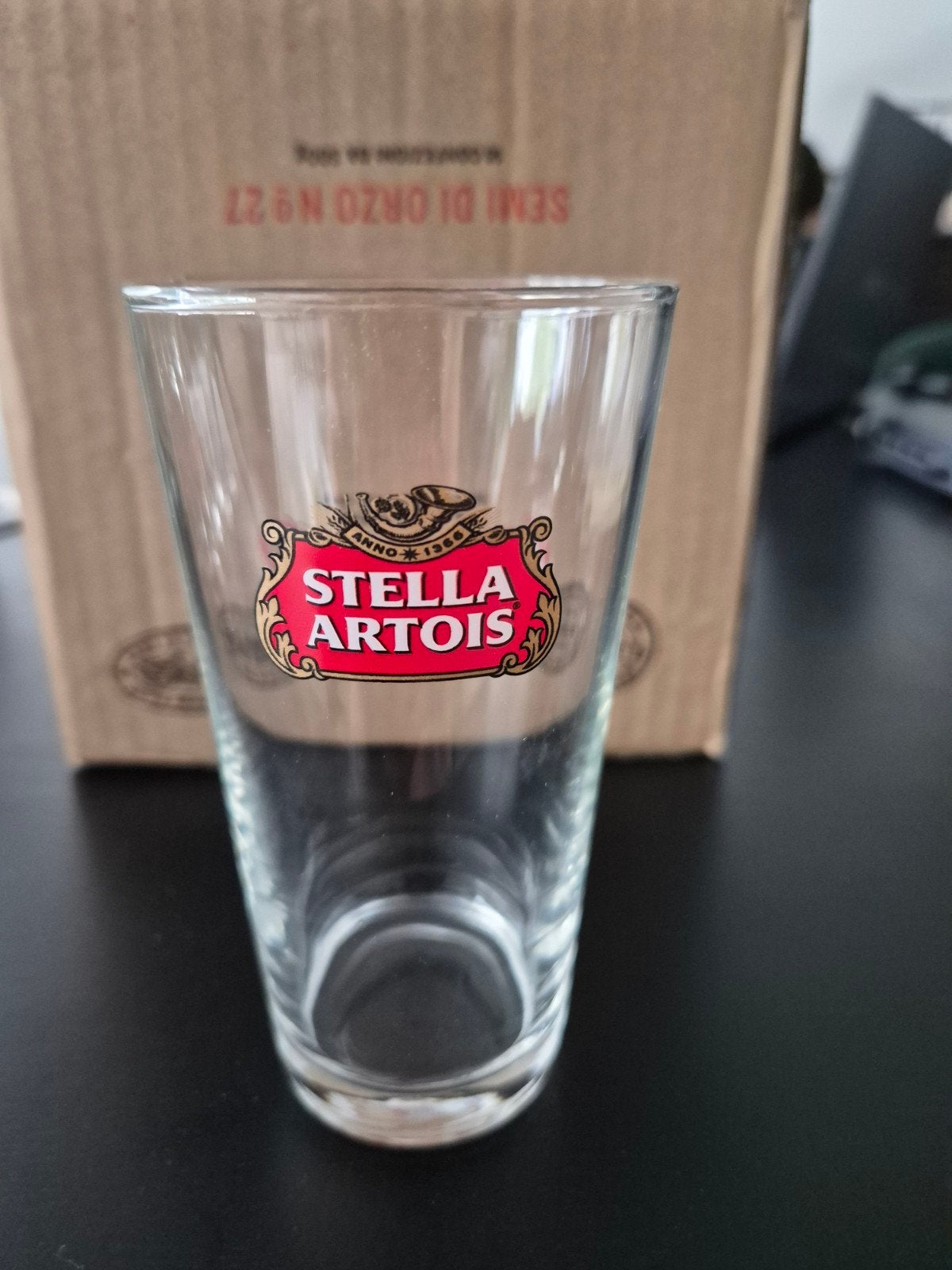 Set van 7 glazen Stella Artois, Ophalen of Verzenden, Stella Artois