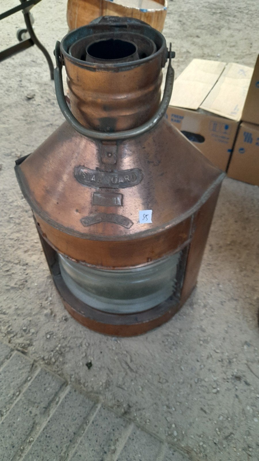 groote bootlamp., Antiek en Kunst, Ophalen