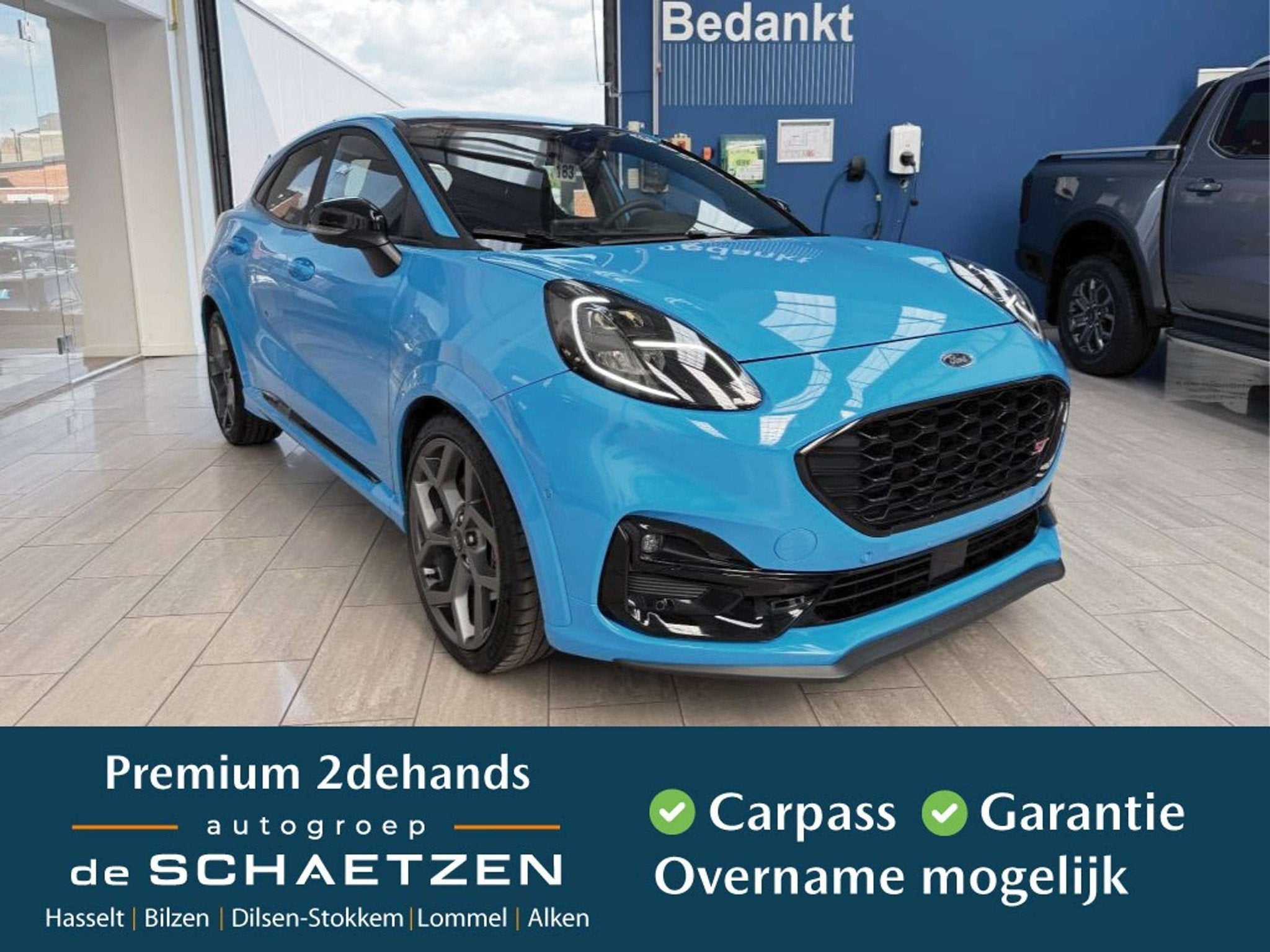 Ford Puma Puma ST 1.0 ecoboost mhev automaat (bj 2024), Auto's, Automaat, Blauw, Adaptive Cruise Control, Hybride Elektrisch/Benzine