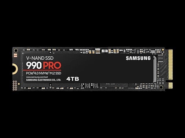 SAMSUNG
990 PRO PCIe 4.0 NVMe M.2 SSD van 4 TB, Ophalen, Intern, 4 To, SSD