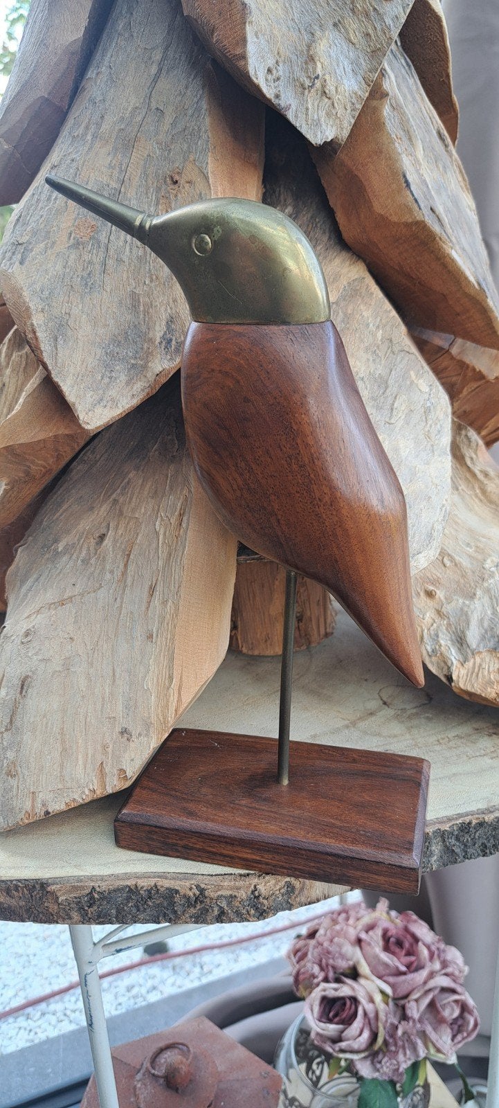 oiseau tête en laiton, Enlèvement ou Envoi