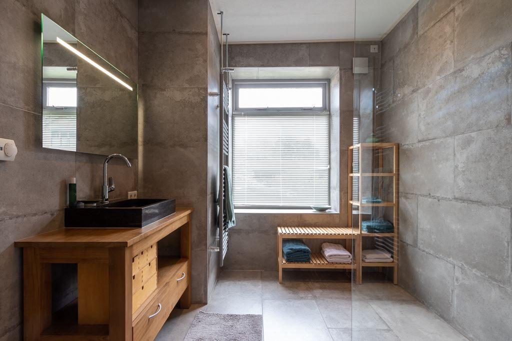 Glazen Douchewand - 200 x 136 cm, Huis en Inrichting, Badkamer | Badkamermeubels, Ophalen, Gebruikt, 100 tot 150 cm, Overige typen