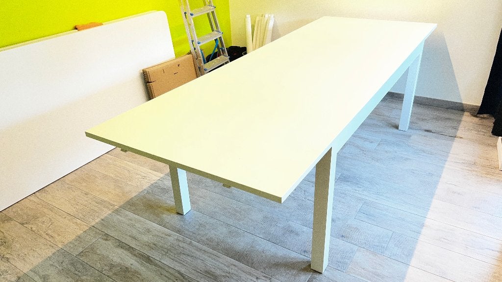 Table de salle à manger ou de réunion, Enlèvement, Utilisé, Classique bois, 4 à 6 chaises