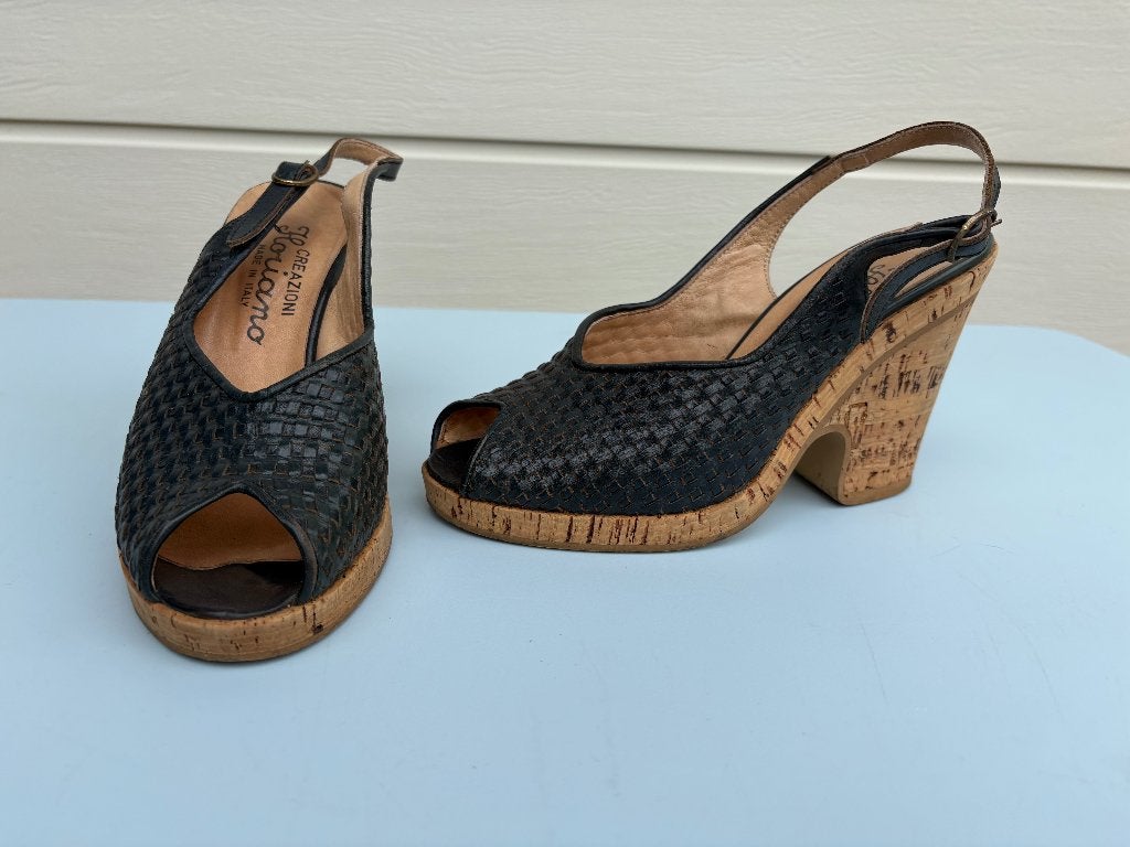 Vintage leren damesschoen maat 36, Ophalen