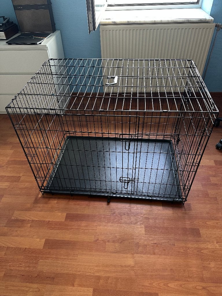 Hondenbench Opvouwbaar XL  2 Deuren – 107 x 71 x 76 cm, Dieren en Toebehoren, Ophalen of Verzenden, Zo goed als nieuw